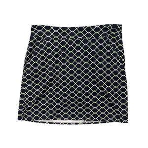 Nivo NVO Skort Womens S Small Navy Green Stretch Mesh Shorts Performance Golf